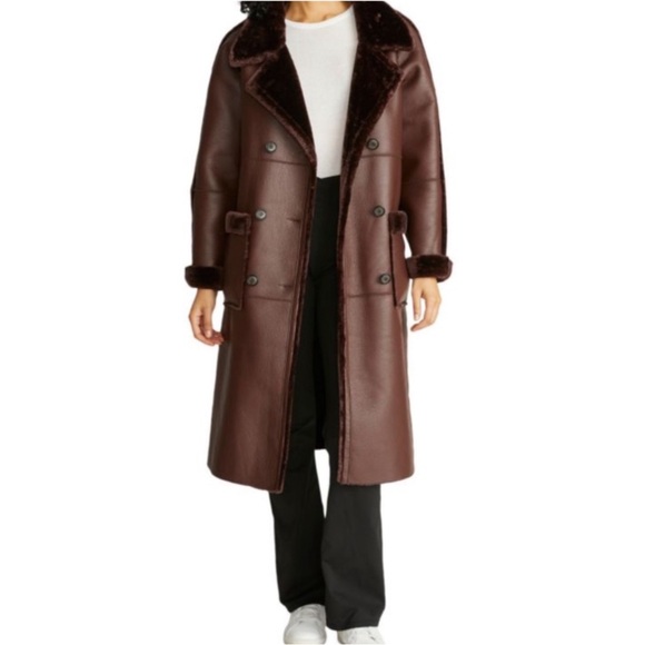 Rebecca Minkoff Jackets & Blazers - Rebecca Minkoff Women’s Shearling Lined Leather Coat